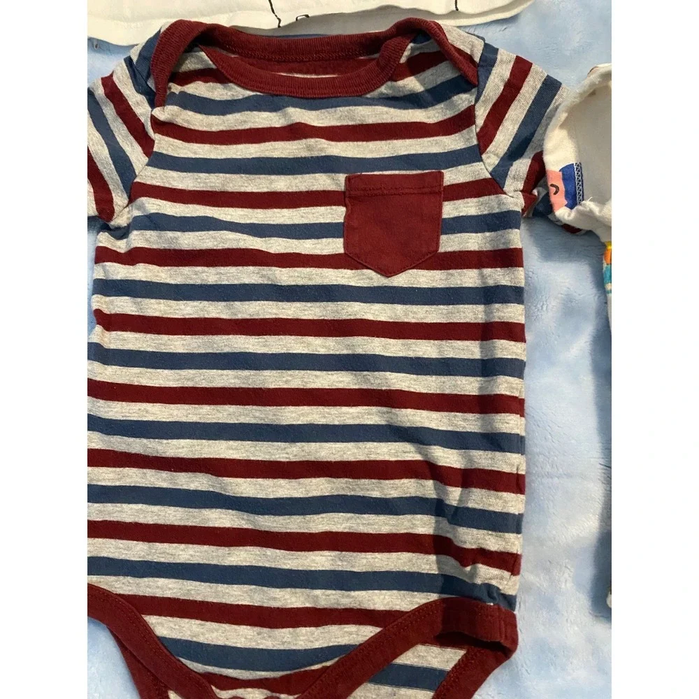 Baby Boy Bodysuit T-Shirt Bundle 6-12M Tommy Bahama GAP Cat & Jack Target 6pc